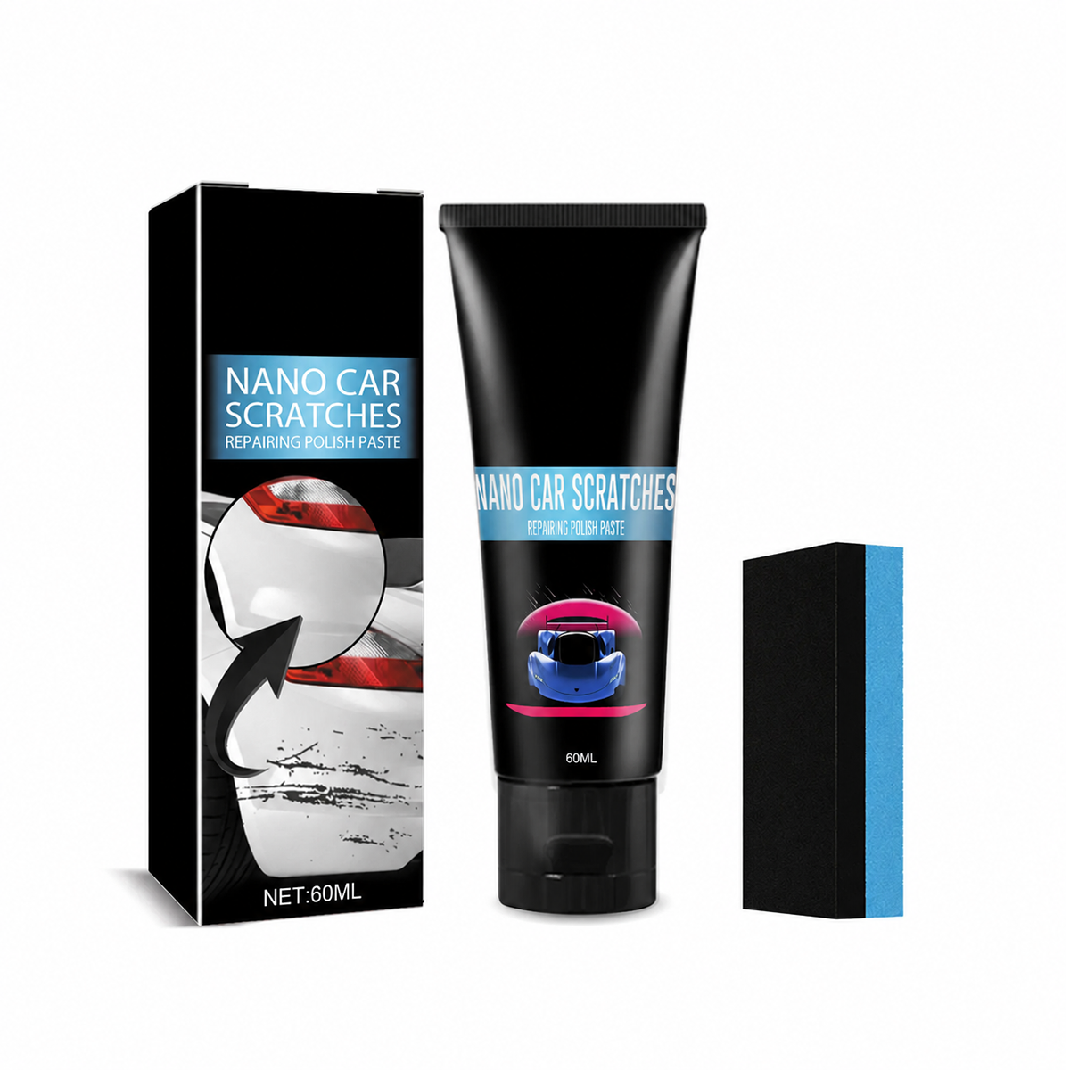 Car Scratch Repair Polishing Cream, Paint Decontamination Care Agent