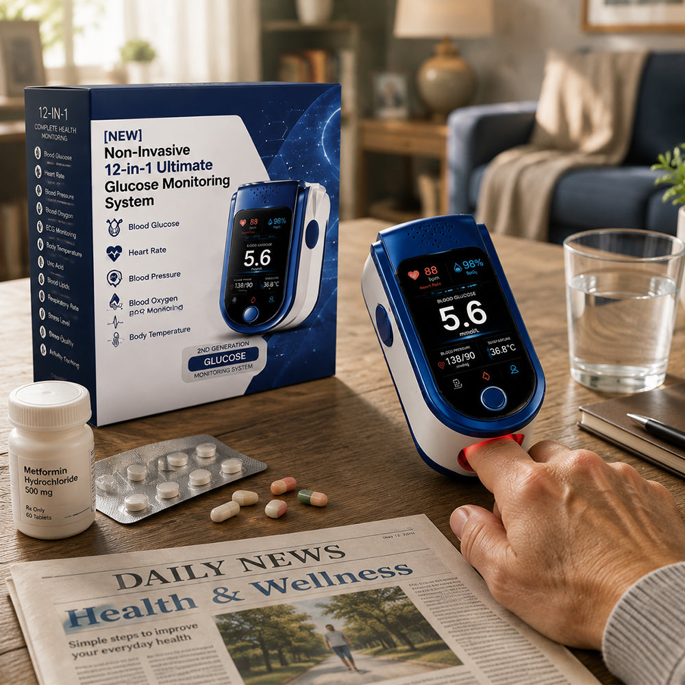 βοΈ Non-Invasive Daily Health Tracker | π§ Needle-Free Wellness Trend Monitoring Device