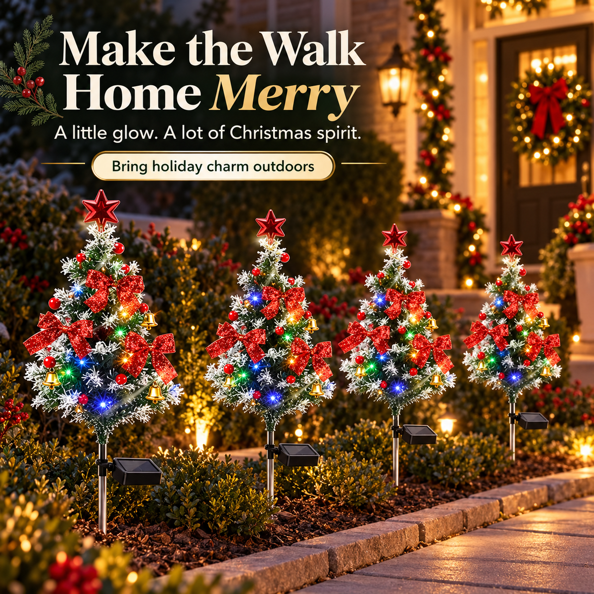 🎄 Solar Christmas Tree Lights