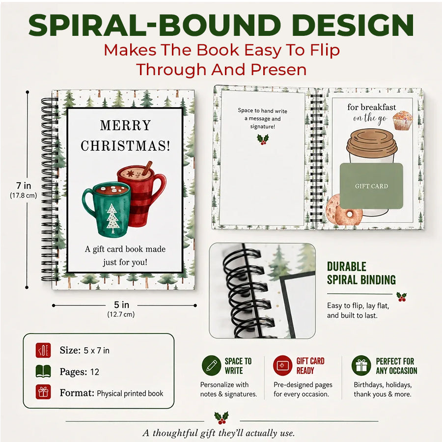 Christmas Gift Card Book