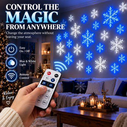 💙 Snowflake Christmas Decor Set, Blue & White Holiday Ornaments
