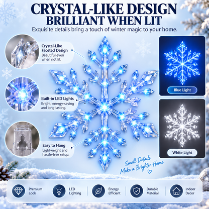 💙 Snowflake Christmas Decor Set, Blue & White Holiday Ornaments