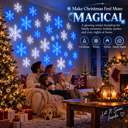 💙 Snowflake Christmas Decor Set, Blue & White Holiday Ornaments