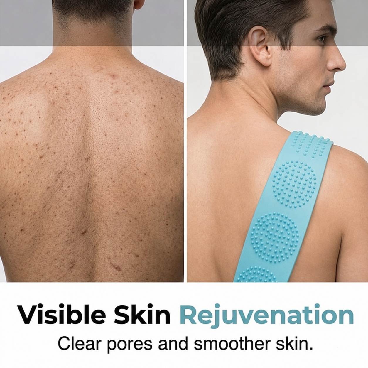 Dual-Sided Silicone Back Scrubber