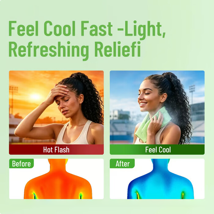 Menthol Cooling Towels & XL Cooling Wipes for Outdoor Summer Use
