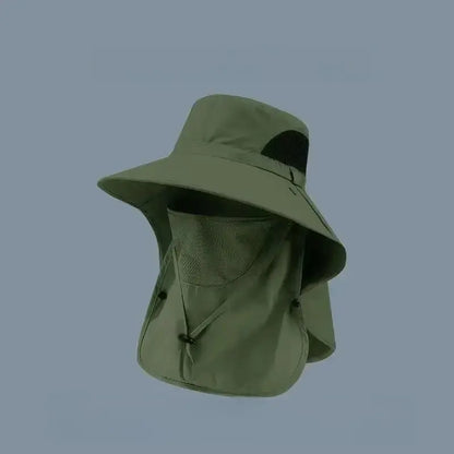 Summer Fisherman's Hat Detachable Outdoor Fishing Face Covering Neck Protection Sun Hat