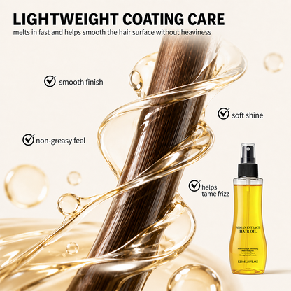 Natural Argan Coconut Rosemary Hair Oil Non Greasy