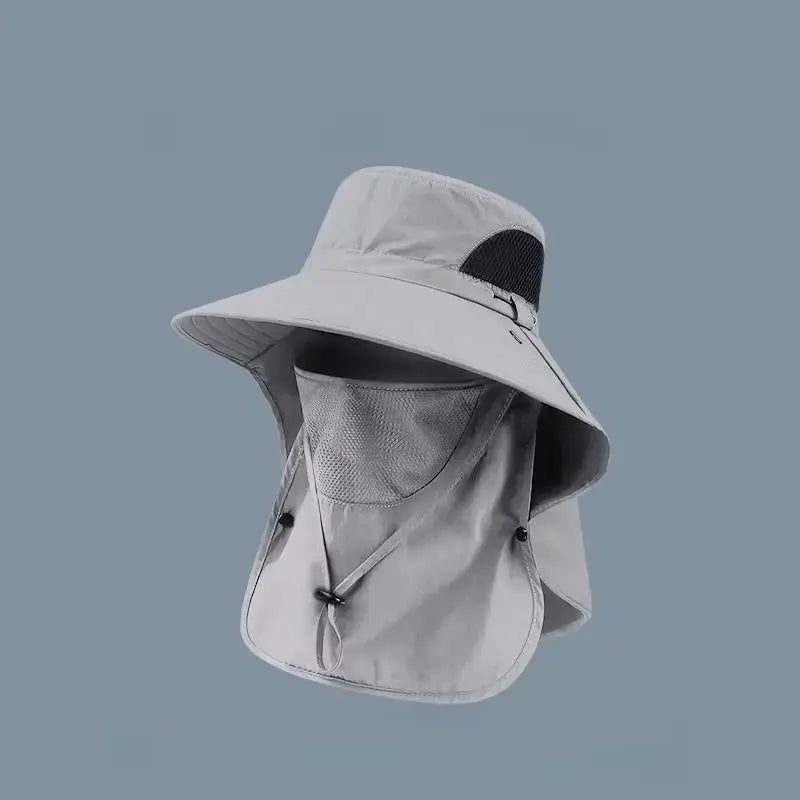 Summer Fisherman's Hat Detachable Outdoor Fishing Face Covering Neck Protection Sun Hat
