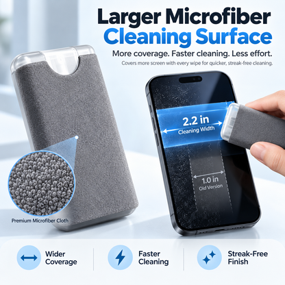 ✨ Portable Screen Cleaner Spray – Pocket‑Sized 2‑in‑1 Cleaner for Phone & Laptop