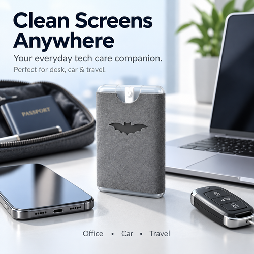 ✨ Portable Screen Cleaner Spray – Pocket‑Sized 2‑in‑1 Cleaner for Phone & Laptop
