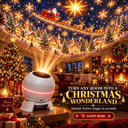 🎅 Turn Any Room Into a Christmas Wonderland – Holiday Projection Night Light