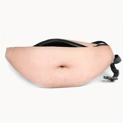 😂 Funny Belly Fanny Pack | Realistic Fake Belly Waist Bag for Parties & Everyday Essentials
