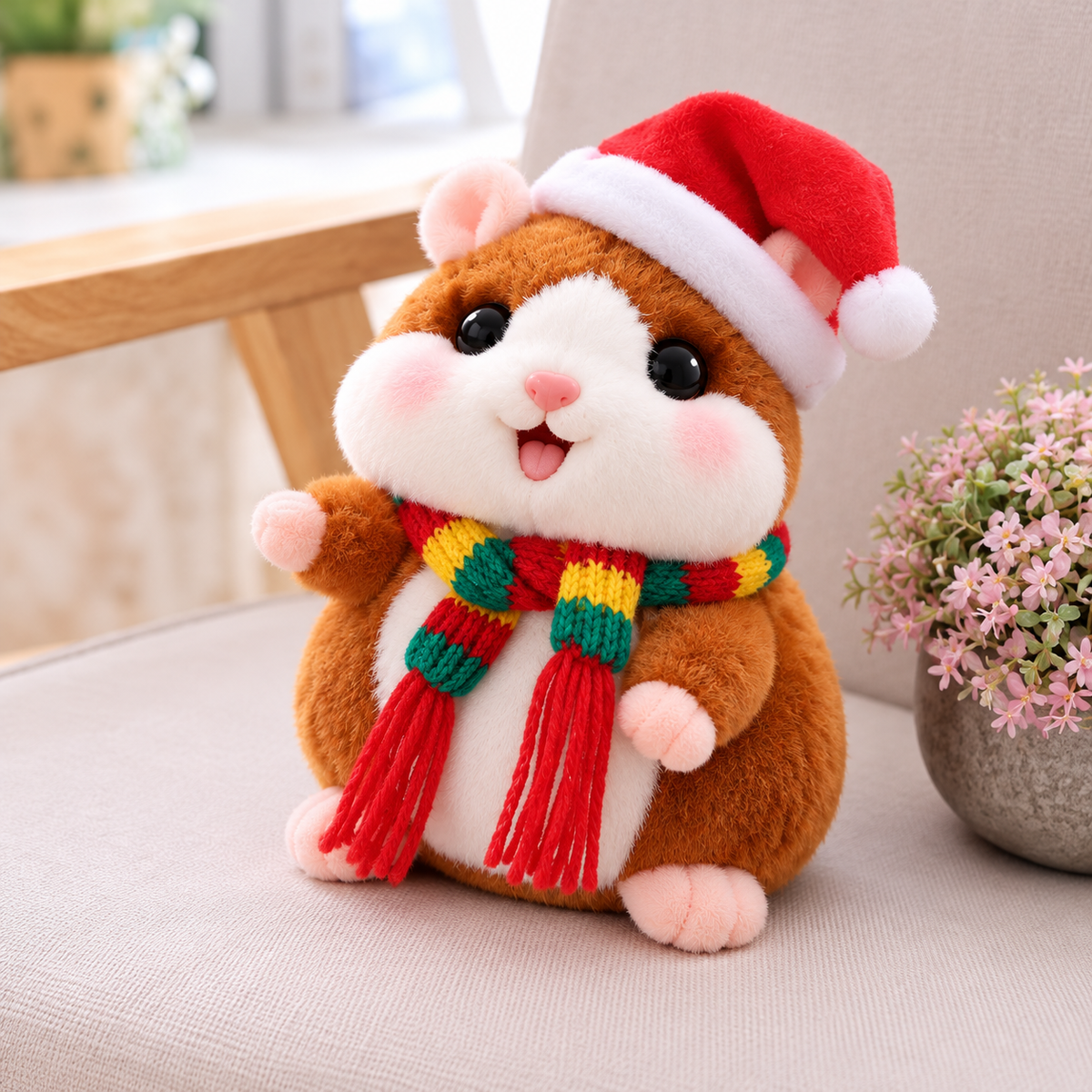 ✨Talking Hamster Plush – repeats whatever you say, auto head-shaking, hilarious fun for kids & adults.🎁