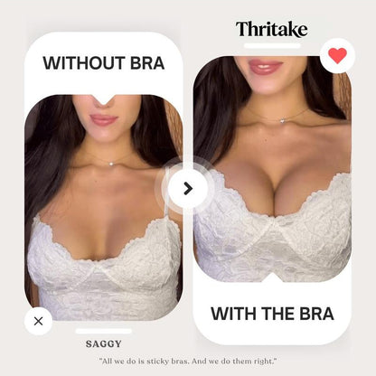Silicone Invisible Sticky Bra Waterproof Reusable
