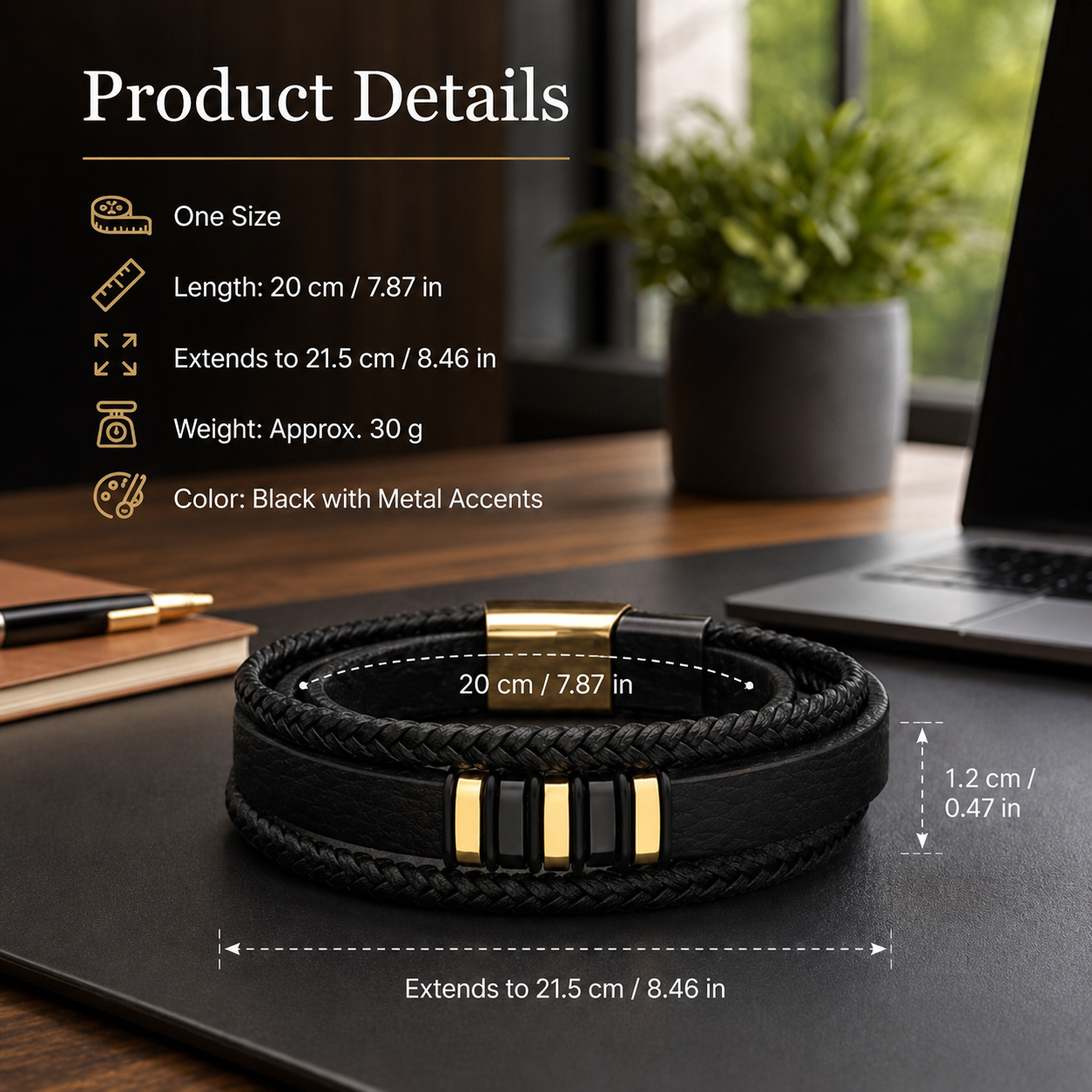 To My Son - Never Alone - Braided Bracelet Set