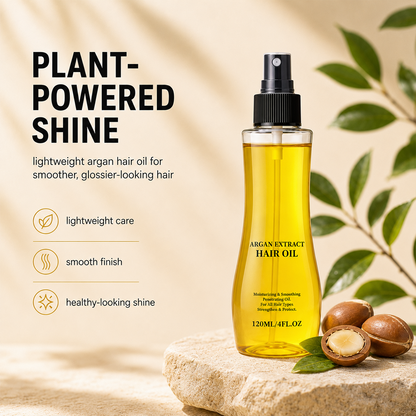 Natural Argan Coconut Rosemary Hair Oil Non Greasy