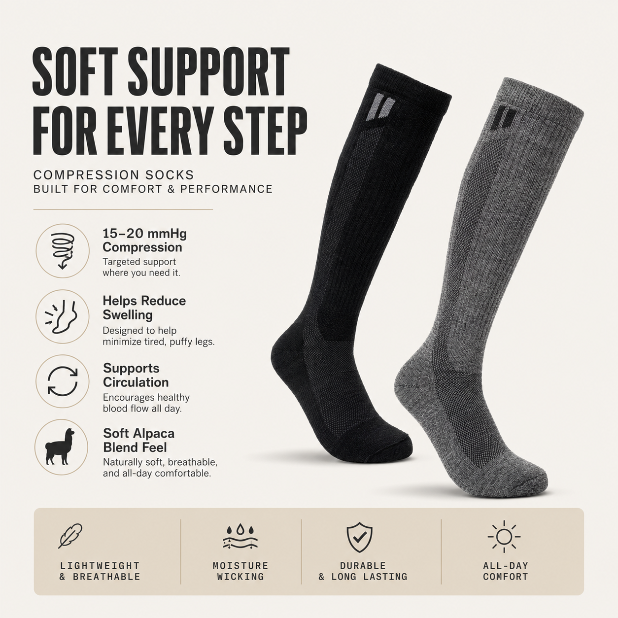 alpaca compression Socks