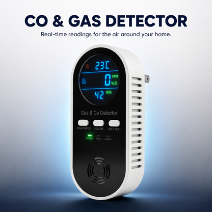 Plug-In CO & Combustible Gas Safety Monitor