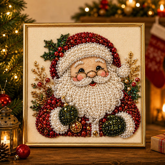 3D Pearl Art Kit – Christmas DIY Craft Set for Kids & Family Creative Fun