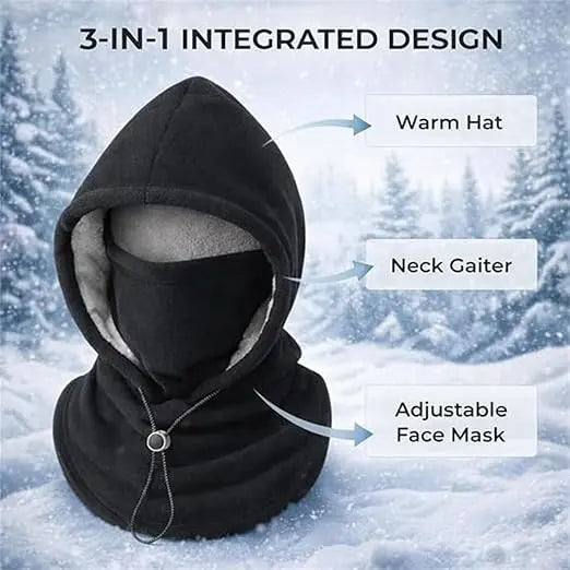 ❄️ Unisex Plush Lined Winter Balaclava Hood