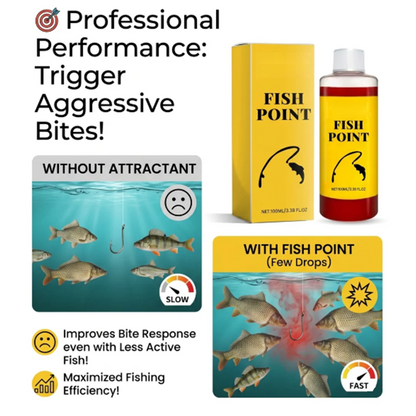 Concentrated Fish Attractant Liquid – Fast-Acting Red Worm Bait Additive for Freshwater Fishing, Enhances Scent & Improves Bite Response