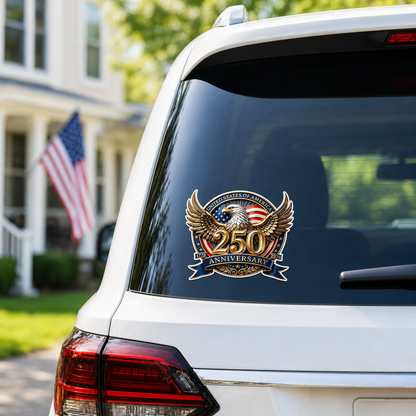 USA 250th Anniversary Patriotic Decal (1776–2026)（4 pack）