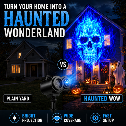 Halloween Skull Dynamic Light 10 Unique HD Projection Patterns