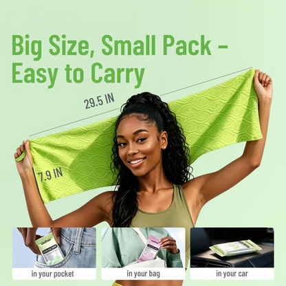 Menthol Cooling Towels & XL Cooling Wipes for Outdoor Summer Use