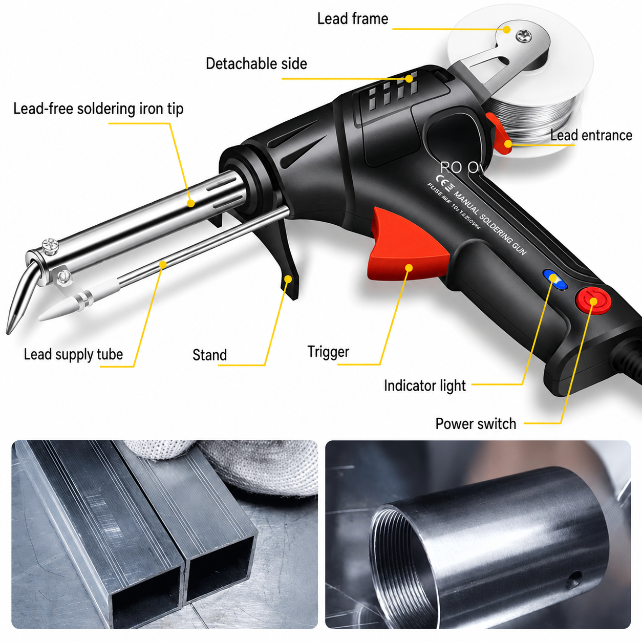 German-Precision Internally heated industrial laser welding tools