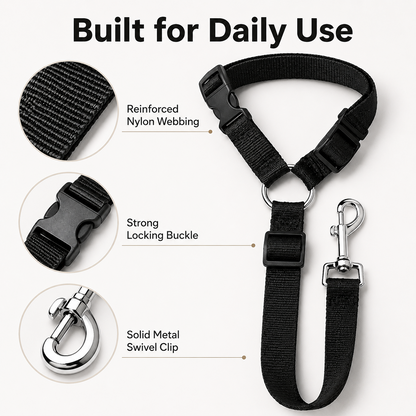 2-Pack Adjustable Dog Car Seat Belt