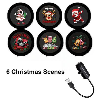 Plug‑and‑Play HD Holiday Projector, Multi‑Scene Projection Light for Christmas, Halloween & Faith‑Themed Decor