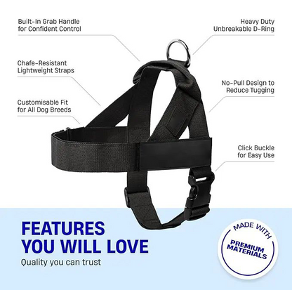 Adjustable No-Pull Dog Harness, Lightweight Comfort Harness for All Dogs