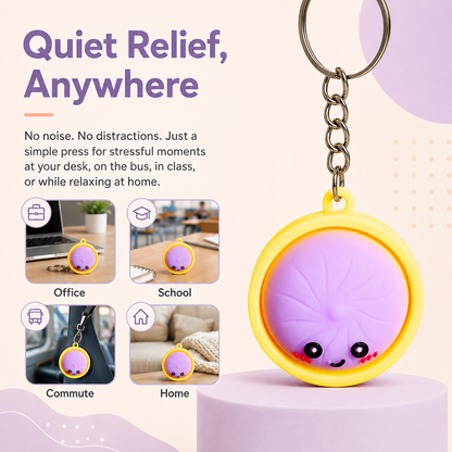 Cute Dumpling Fidget Keychain