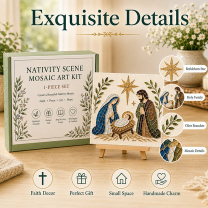 Nativity Sea Glass Art Kit – Beginner-Friendly ✨