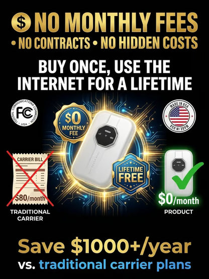 Boundless Portable Wi-Fi🛡️No SIM, No Contract, No Hidden Costs