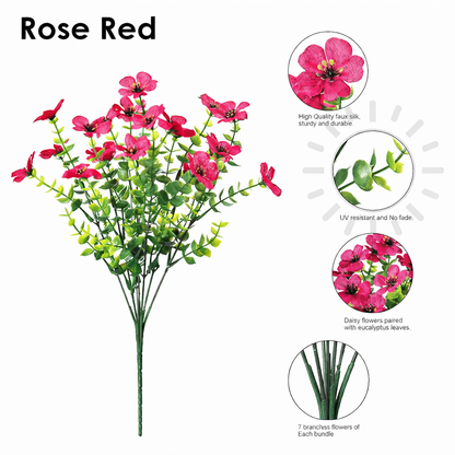 Halloween Artificial Fall Flowers, Realistic UV Resistant Zero Maintenance Outdoor Decor