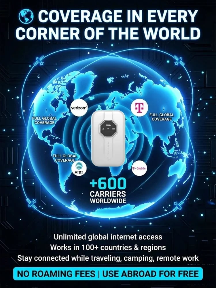 Boundless Portable Wi-Fi🛡️No SIM, No Contract, No Hidden Costs