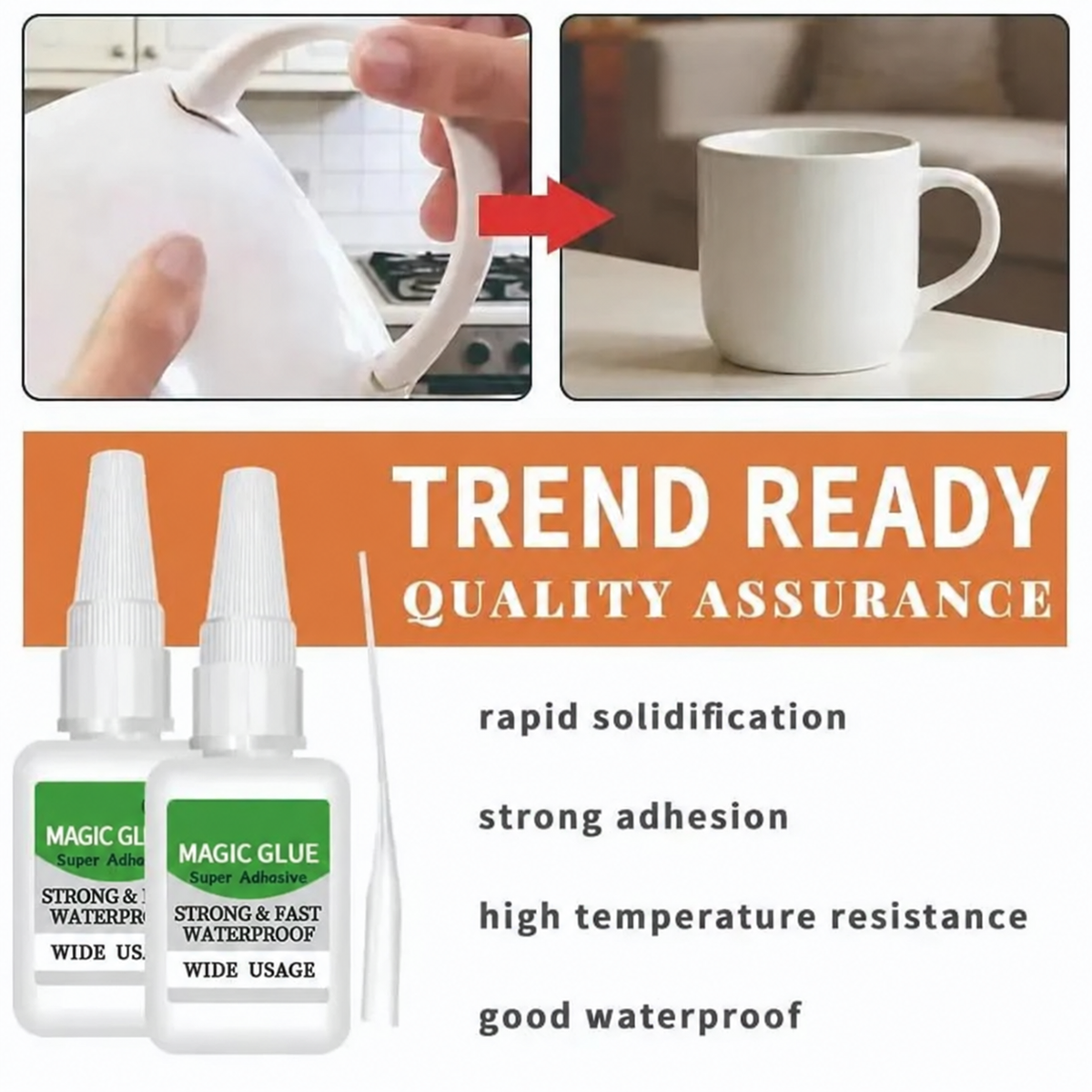 🔥Heavy‑Duty Industrial Oily Adhesive Gel, Strong Bond Repair Glue