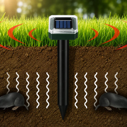 Solar Powered Waterproof Screw Mole Repellent