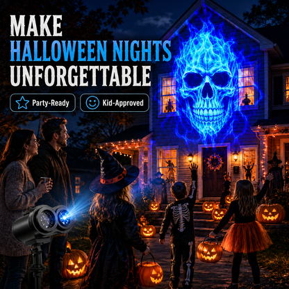 Halloween Skull Dynamic Light 10 Unique HD Projection Patterns