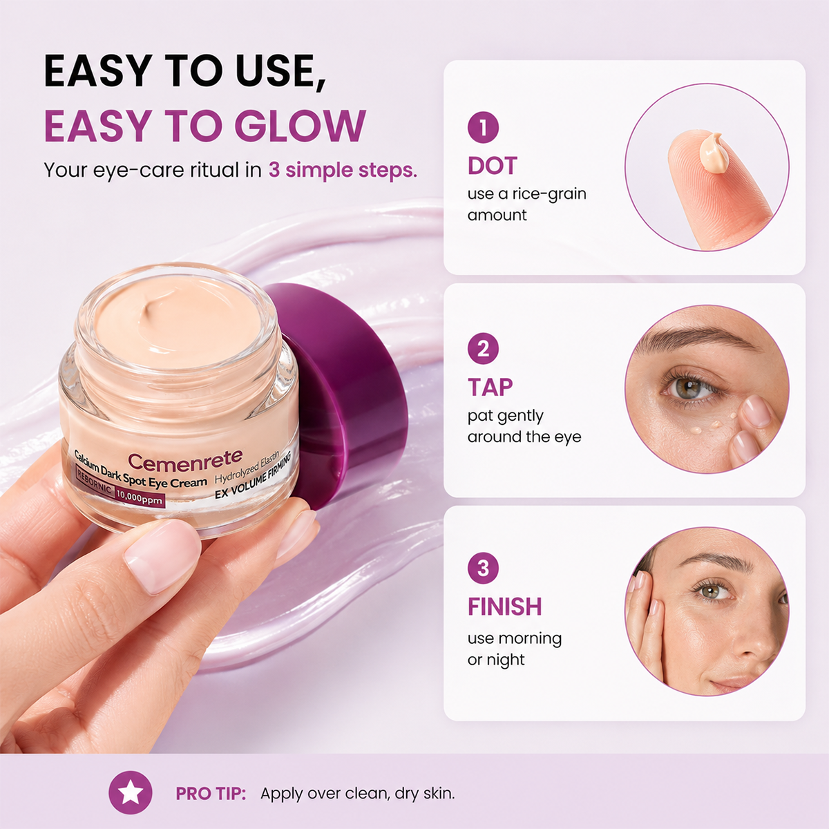 Cemenrete Calcium Dark Spot Eye Cream