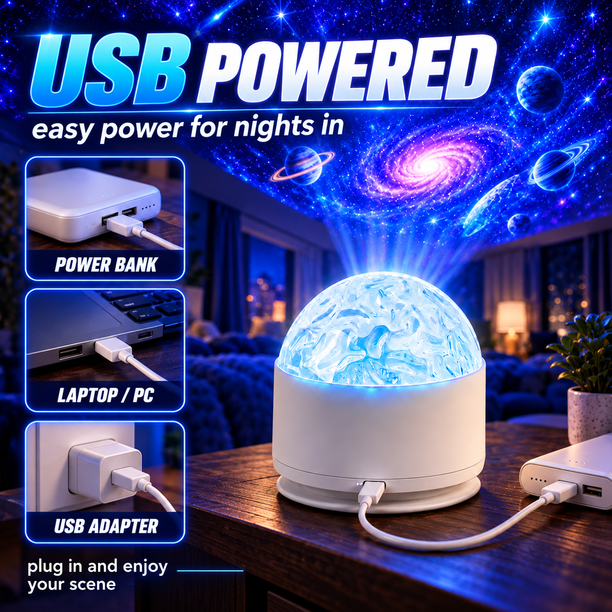 Transform Your Room After Dark.
