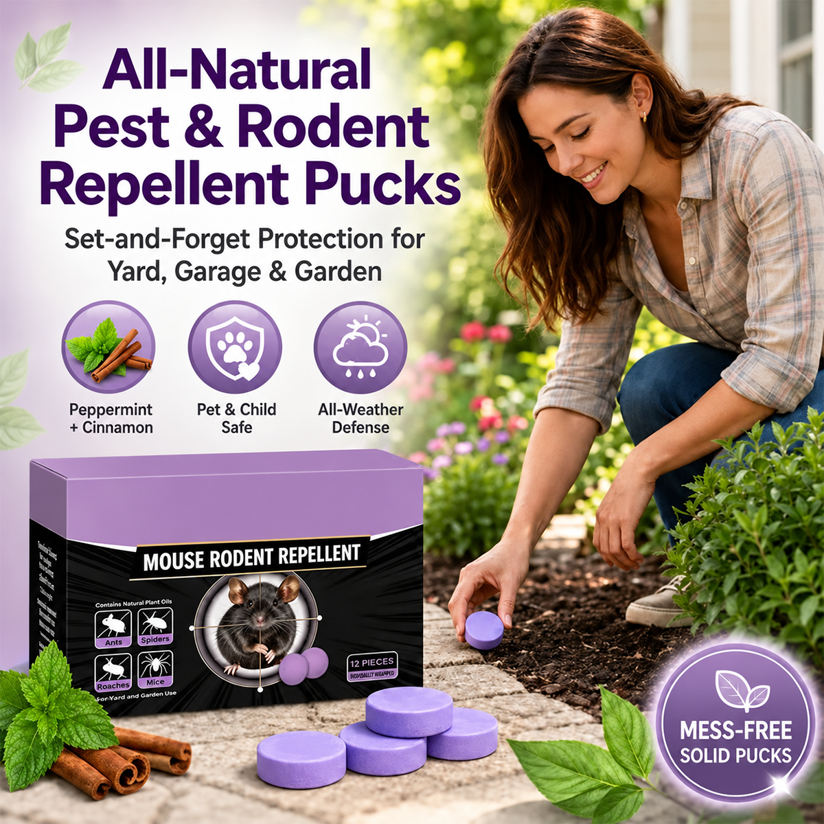 All-Natural Pest & Rodent Repellent Pucks