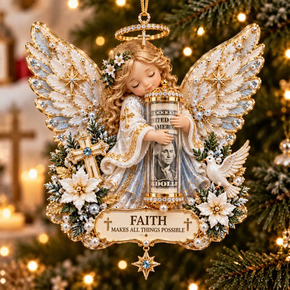 👼🎄Christmas Angel Cash Holder Ornament