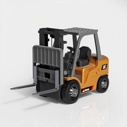 🚜 1:64 Premium Alloy Mini RC Construction Set – Forklift, Excavator & Dump Truck