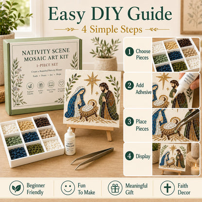 Nativity Sea Glass Art Kit – Beginner-Friendly ✨
