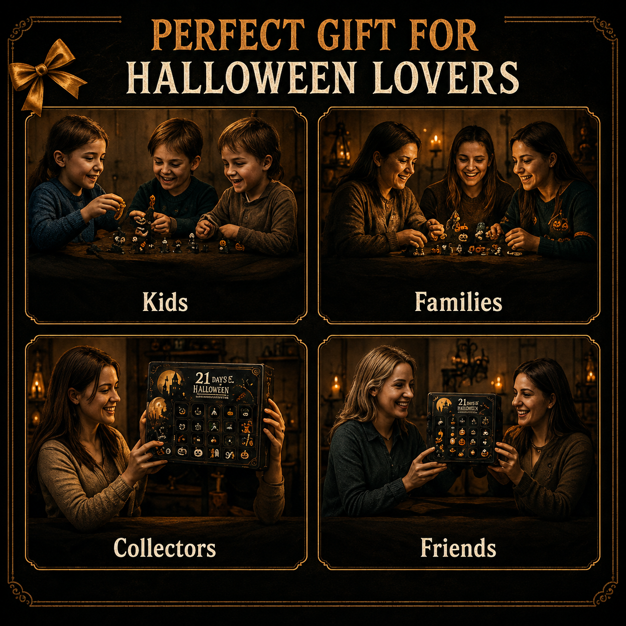 🎉🎃 Nights of Fright Halloween Countdown Box | Unique Mini Figurines, Hanging Charms & Spooky Collectibles 👻✨