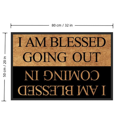 ✨Blessing Letter Good Luck Entryway Door Mat, Minimalist Indoor Small Rug