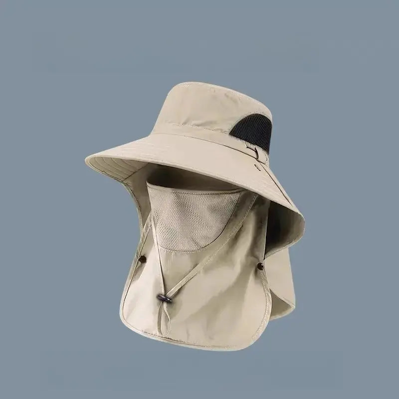 Summer Fisherman's Hat Detachable Outdoor Fishing Face Covering Neck Protection Sun Hat