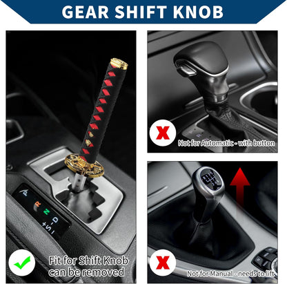 Long Iron Gear Shift Knob with 4 Adapters